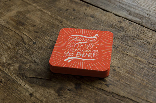 Coaster front
